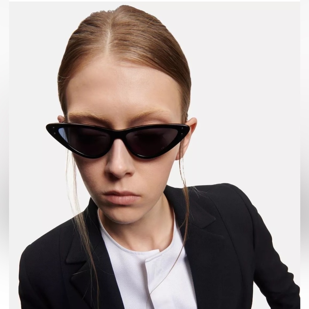 Dior MISSDIOR B4U 12B0 Cat Eye Sunglasses Black Blue Lens CD40105U 01V 55-14-135